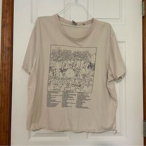 Junk Food Clothing Beige Graphic Tee